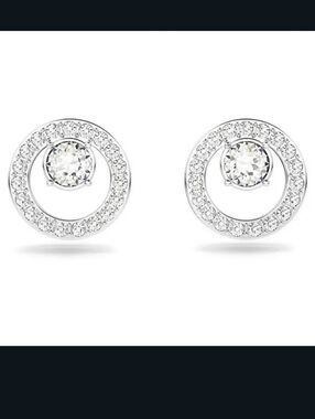 Cubic Zirconia Circle Earrings